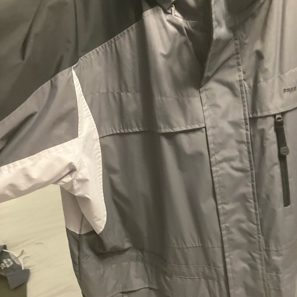 Free Country XXL Insulated Winter Jacket Gray Black Ski Snow Coat - Picture 3 of 9